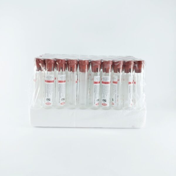 TUBO ENSAYO PARA PLASMA TAPA ROJO (PAQUETE X 50 UND) 10ML
