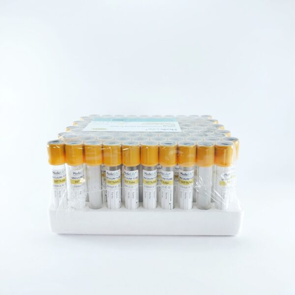 TUBO ENSAYO PARA PLASMA TAPA AMARILLA 4ML (PAQUETE X 100 UND)