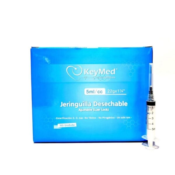 JERINGUILLA 5 ML KEYMED CAJA X 100 UNDS