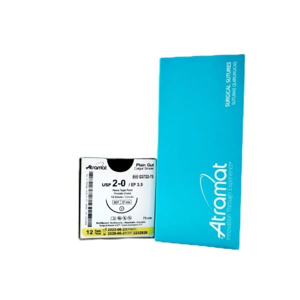 CATGUT SIMPLE ATRAMAT # 2.0,  75CM-36MM